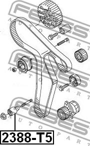 Febest 2388-T5 - Styrrulle, kuggrem xdelar.se