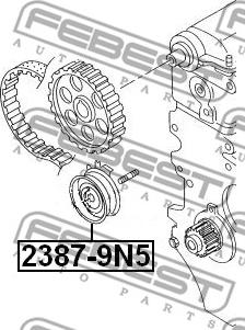 Febest 2387-9N5 - Spännrulle, tandrem xdelar.se