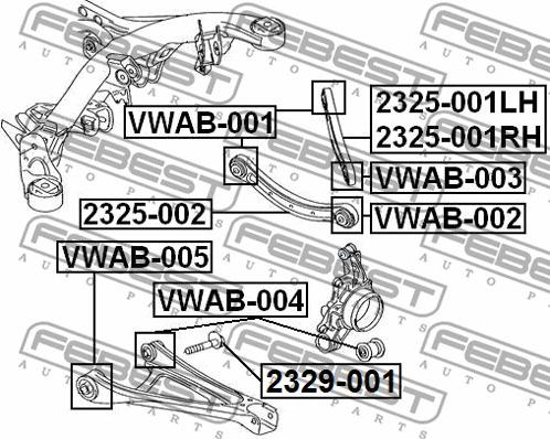 Febest 2329-001 - Inställningsskruv, camber xdelar.se