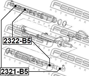 Febest 2321-B5 - Parallellstagsled xdelar.se