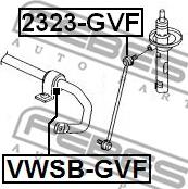 Febest 2323-GVF - Länk, krängningshämmare xdelar.se