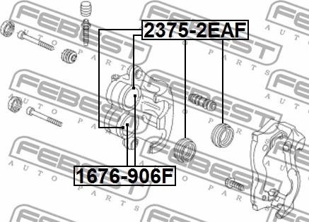 Febest 2375-2EAF - Reparationssats, bromsok xdelar.se