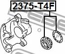 Febest 2375-T4F - Reparationssats, bromsok xdelar.se