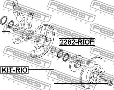 Febest KIT-RIO - Hjullager xdelar.se