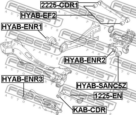 Febest KAB-CDR - Länkarmsbussning xdelar.se