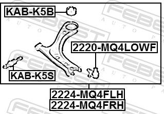 Febest 2220-MQ4LOWF - Stöd- / Styrstag xdelar.se