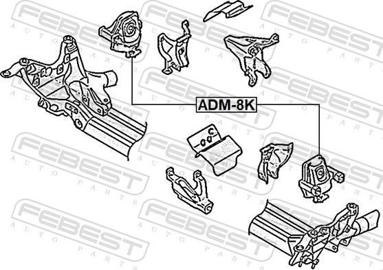 Febest ADM-8K - Motormontering xdelar.se