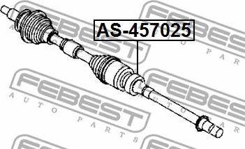 Febest AS-457025 - Drivaxellager xdelar.se