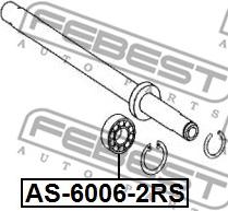 Febest AS-6006-2RS - Upphängning, kardanaxel xdelar.se