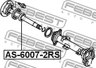 Febest AS-6007-2RS - Drivaxellager xdelar.se