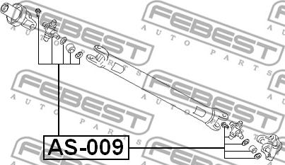 Febest AS-009 - Led, kardanaxel xdelar.se