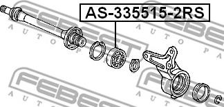 Febest AS-335515-2RS - Drivaxellager xdelar.se