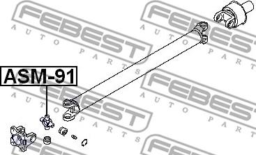 Febest ASM-91 - Led, kardanaxel xdelar.se