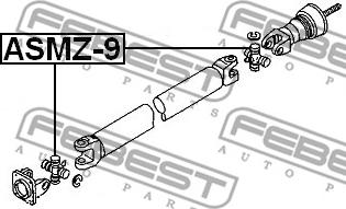 Febest ASMZ-9 - Led, kardanaxel xdelar.se