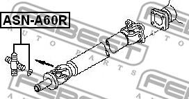 Febest ASN-A60R - Led, kardanaxel xdelar.se