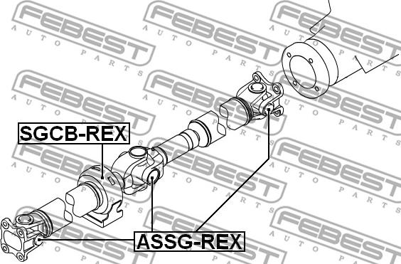 Febest ASSG-REX - Led, kardanaxel xdelar.se