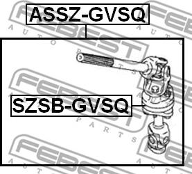 Febest SZSB-GVSQ - Bussning, styraxel xdelar.se