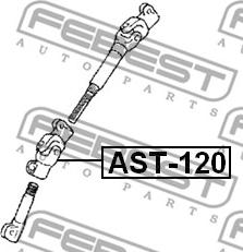 Febest AST-120 - Styrningsaxel xdelar.se