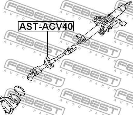 Febest AST-ACV40 - Styrningsaxel xdelar.se