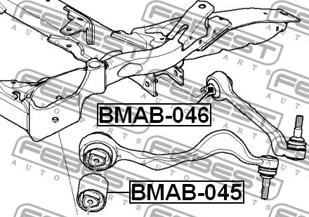 Febest BMAB-045 - Länkarmsbussning xdelar.se