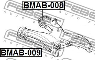 Febest BMAB-009 - Länkarmsbussning xdelar.se