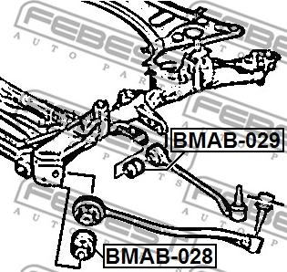 Febest BMAB-028 - Länkarmsbussning xdelar.se