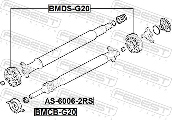 Febest BMDS-G20 - Led, kardanaxel xdelar.se