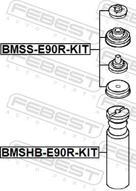 Febest BMSS-E90R-KIT - Fjäderbens-stödlager xdelar.se