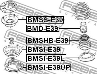 Febest BMSS-E39 - Fjäderbens-stödlager xdelar.se