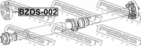 Febest BZDS-002 - Led, kardanaxel xdelar.se