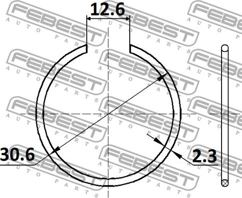 Febest CC-1-30X2 - Monteringssats, drivaxelbälgar xdelar.se