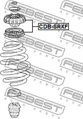 Febest CDB-SRXF - Fjäderbens-stödlager xdelar.se