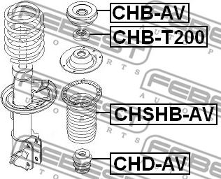 Febest CHB-AV - Fjäderbens-stödlager xdelar.se