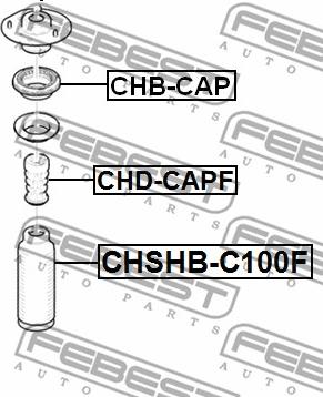 Febest CHB-CAP - Rullager, fjäderbenslager xdelar.se