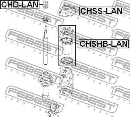 Febest CHD-LAN - Gummibuffert, fjädring xdelar.se