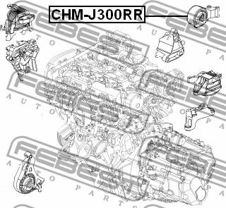 Febest CHM-J300RR - Motormontering xdelar.se