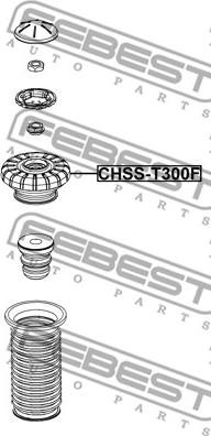 Febest CHSS-T300F - Fjäderbens-stödlager xdelar.se