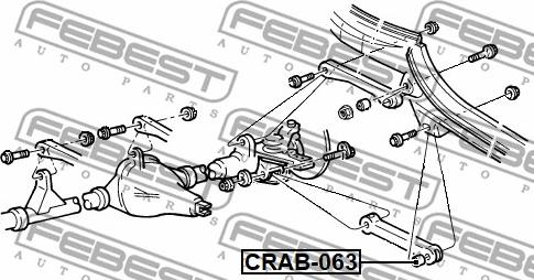 Febest CRAB-063 - Länkarmsbussning xdelar.se