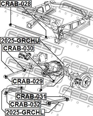 Febest CRAB-031 - Länkarmsbussning xdelar.se