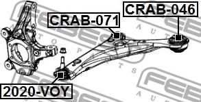 Febest CRAB-071 - Länkarmsbussning xdelar.se