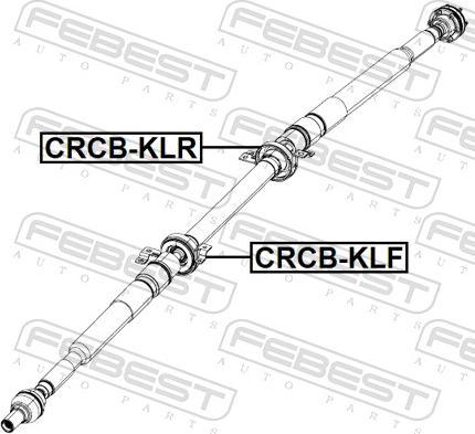 Febest CRCB-KLR - Upphängning, kardanaxel xdelar.se