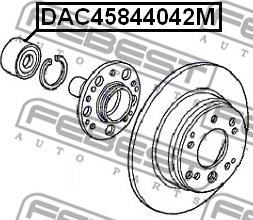 Febest DAC45844042M - Hjullager xdelar.se