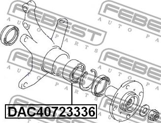 Febest DAC40723336 - Hjullager xdelar.se