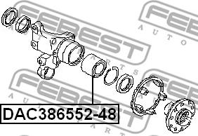 Febest DAC386552-48 - Hjullager xdelar.se