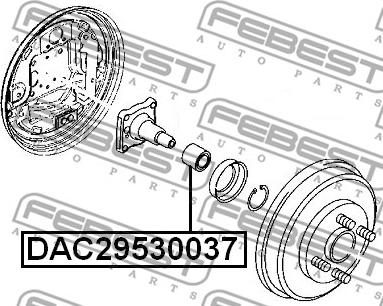 Febest DAC29530037 - Hjullager xdelar.se