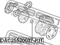 Febest DAC25520037-KIT - Hjullagerssats xdelar.se