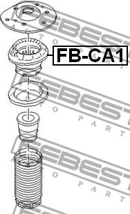 Febest FB-CA1 - Fjäderbens-stödlager xdelar.se