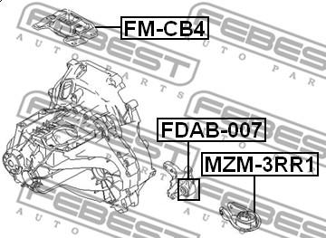 Febest FDAB-007 - Montering, växel, automatisk xdelar.se