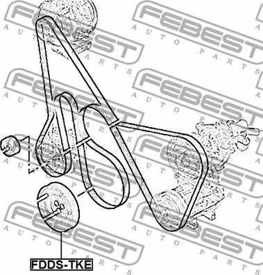 Febest FDDS-TKE - Remskiva, vevaxel xdelar.se