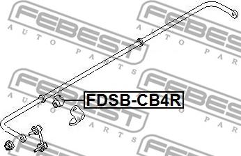 Febest FDSB-CB4R - Bussning, krängningshämare xdelar.se